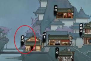 城镇客栈位置示意图