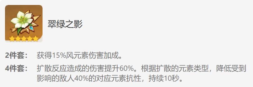 翠绿之影四件套效果
