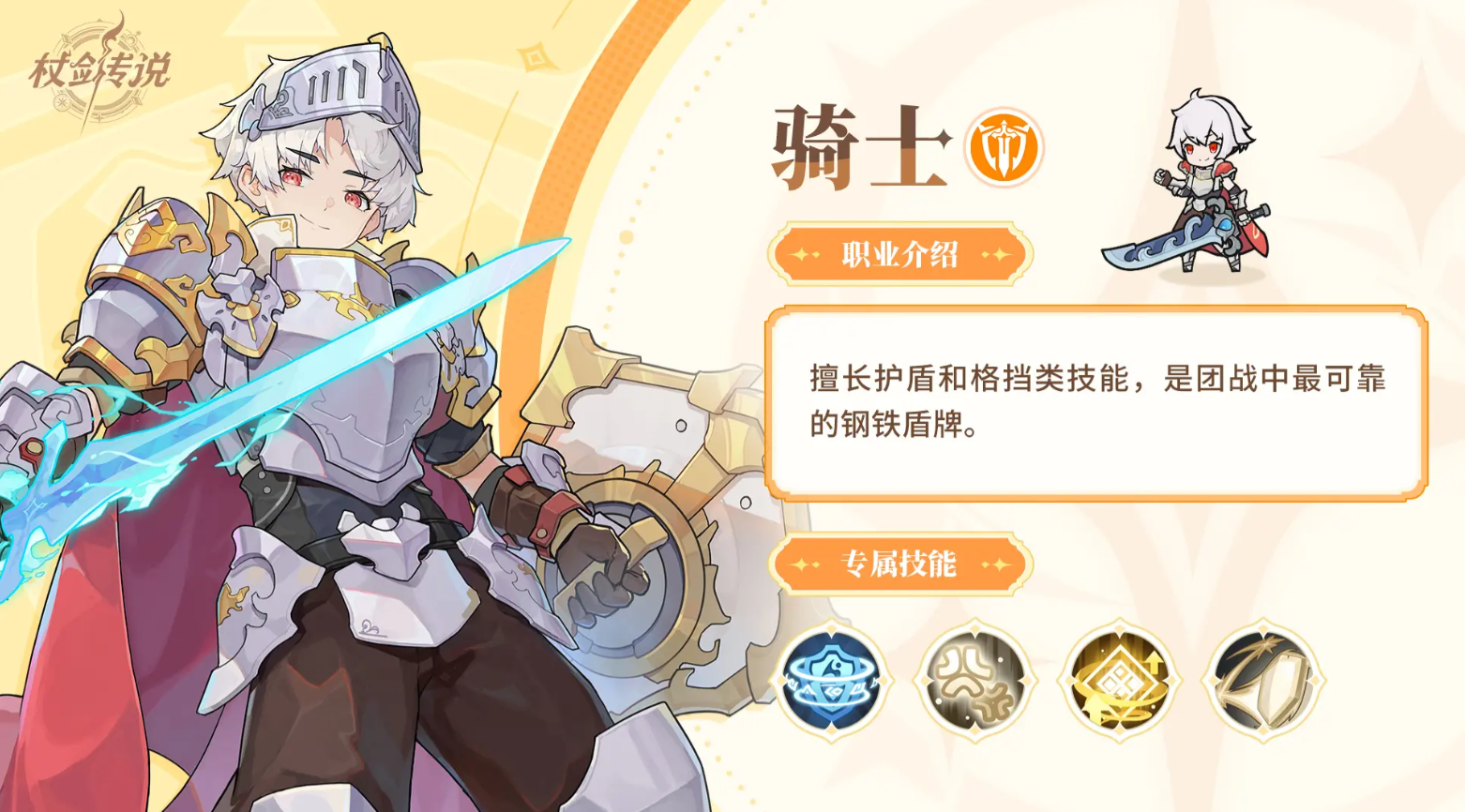 骑士技能搭配示意图