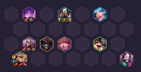 阵容站位示意图