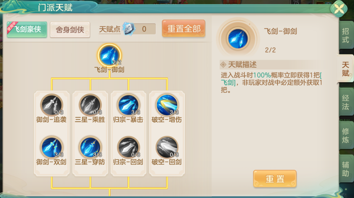 天赋搭配示意图