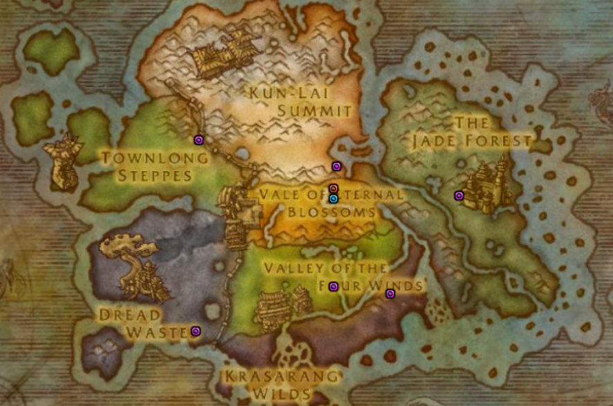 潘达利亚篝火分布