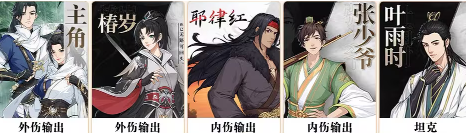 阵容二角色立绘