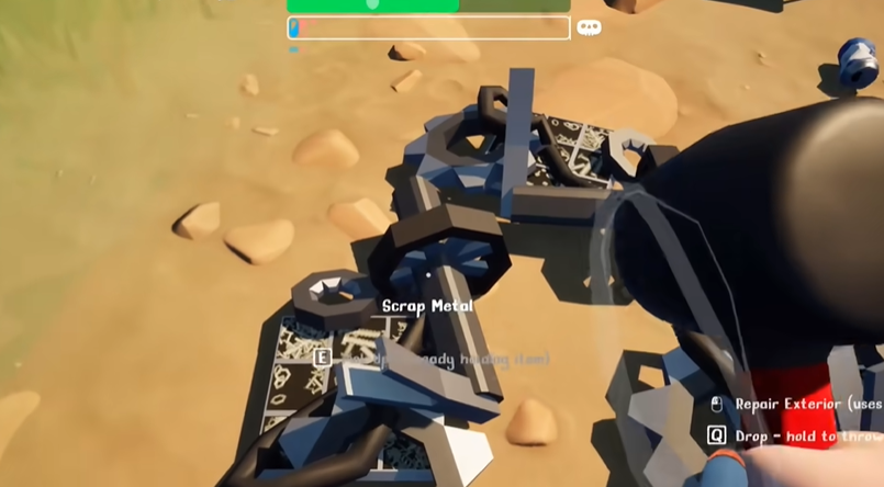 捡零件修理过程