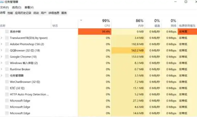 系统资源监控界面