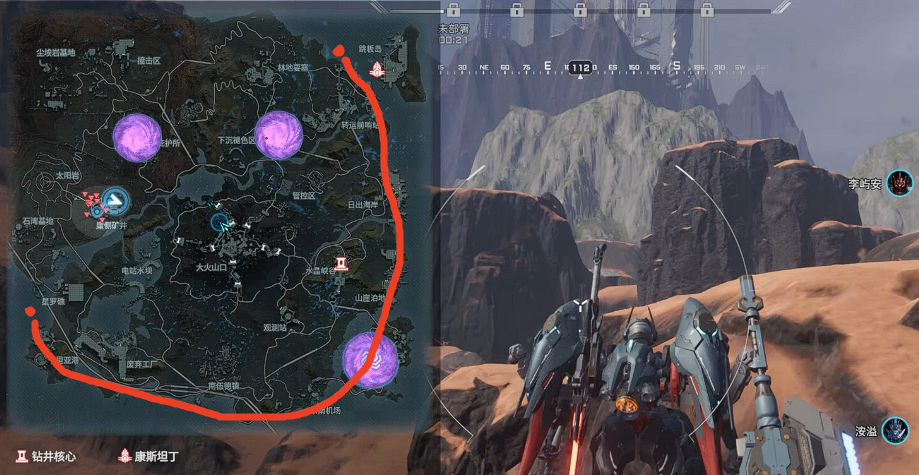 点位分布示意图