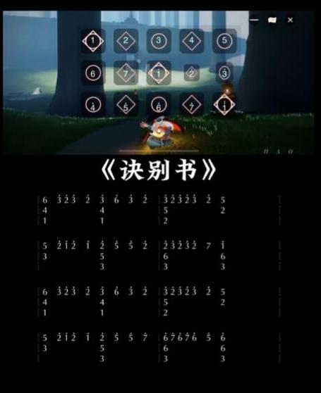 光遇决别书琴谱介绍及演奏指南