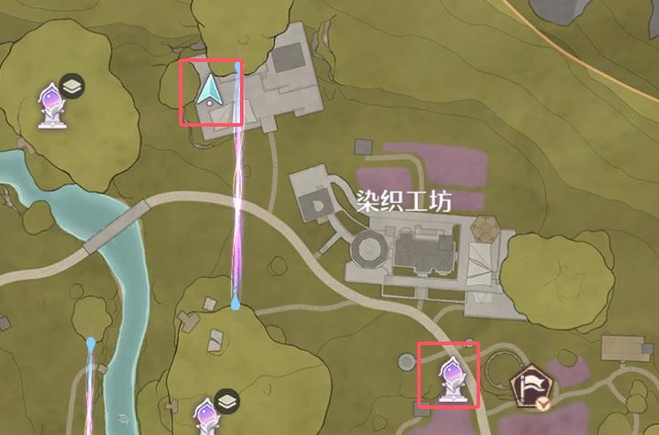 紫穗草花田位置示意图