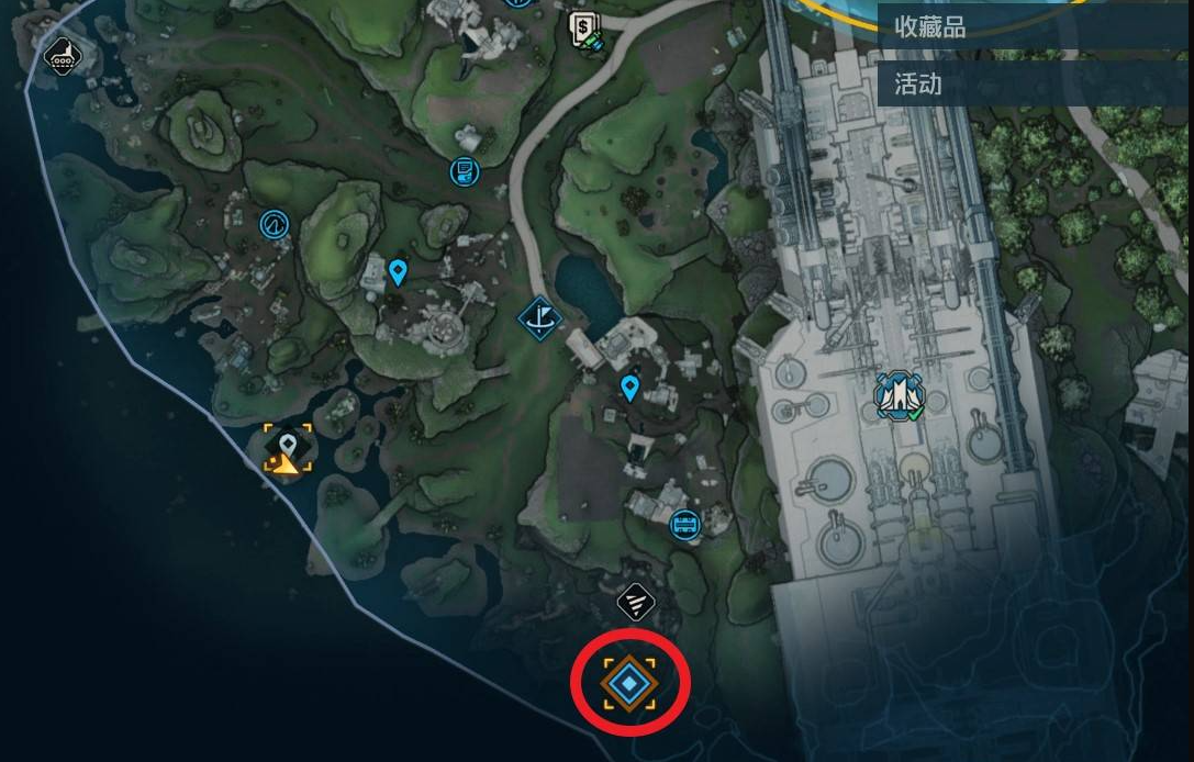 中间路径示意图