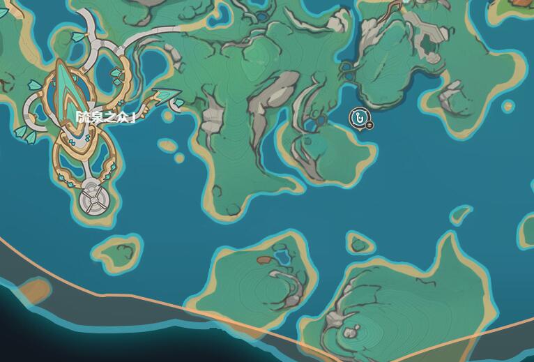 溶水域南侧地下实景