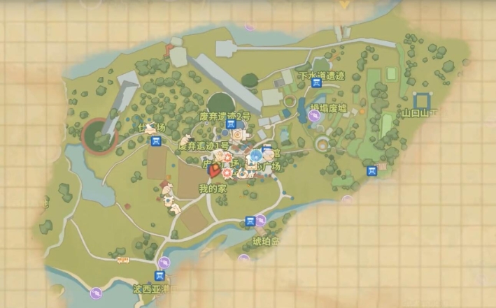 前往中心广场路线