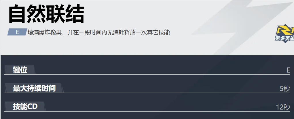 自然联结技能范围