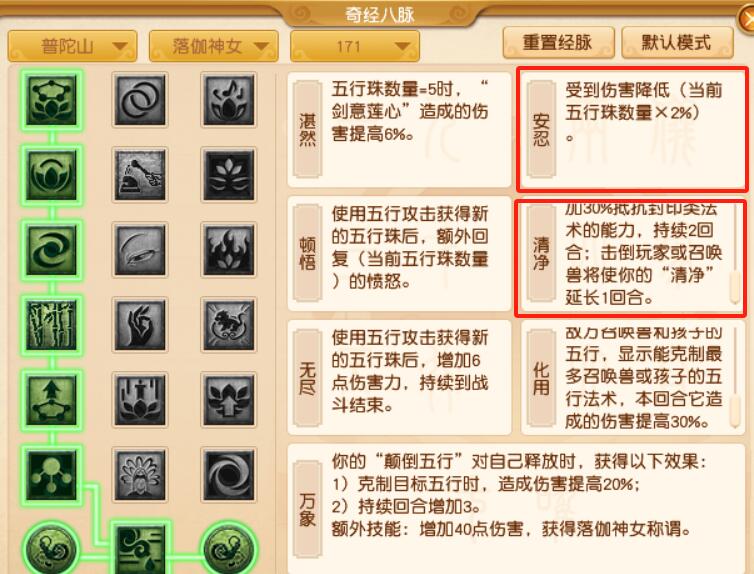 落伽神女清净经脉效果