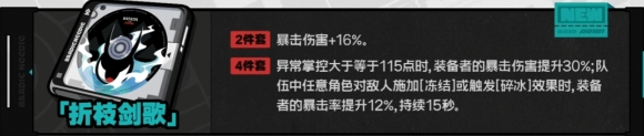 绝区零折枝剑歌适配角色全解析