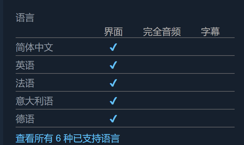 中文界面示意图