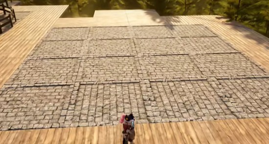 4x4空地与石柱定位