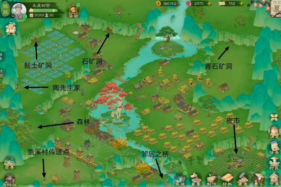 桃谷建筑资源分布图