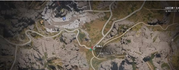 垩峰山定位示意图