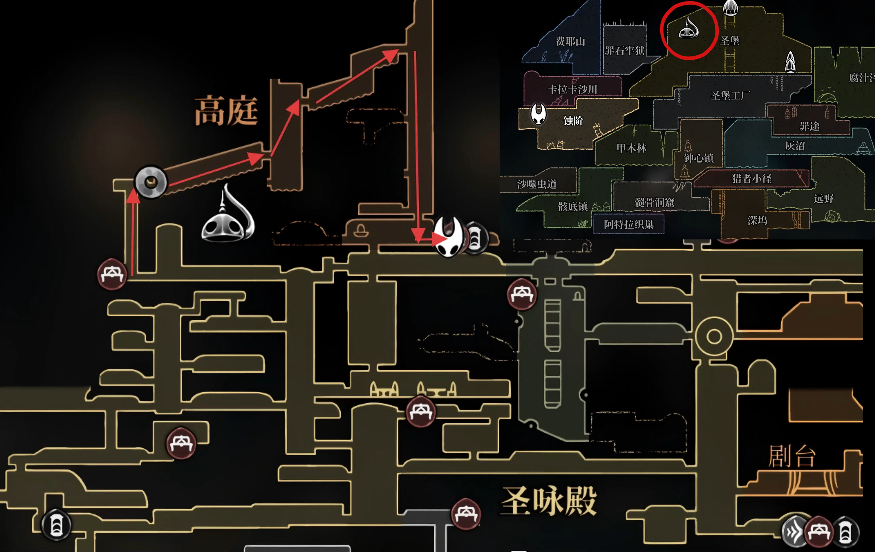 探索《空洞骑士丝之歌》:获取高庭地图全攻略