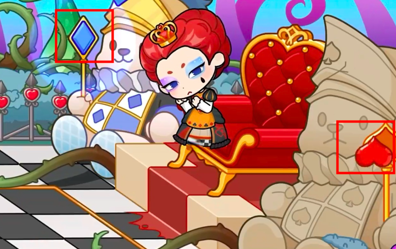 大头王后与石像权杖