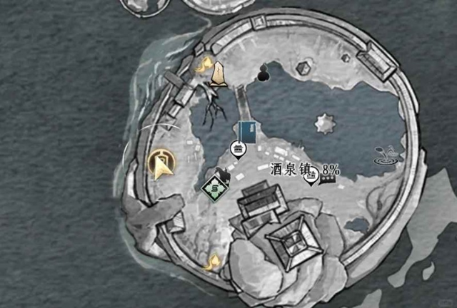 NPC摄星拿月位置示意图