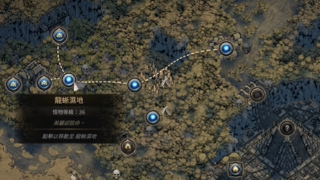 龙溪湿地鸟位置示意图