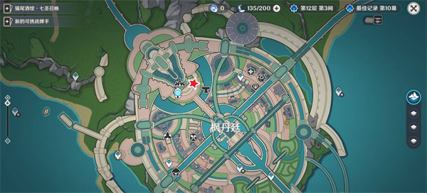 枫丹廷·沫芒宫位置示意图