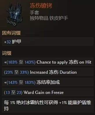 冻伤镣铐示意图