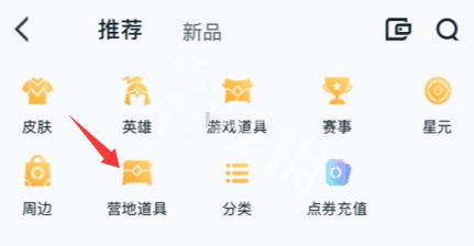 王者营地道具界面