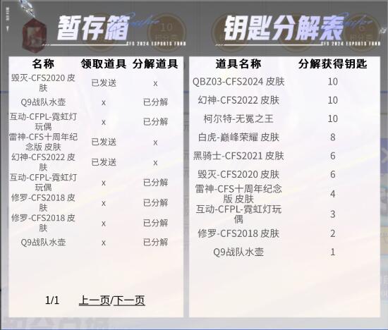 道具分解示意图