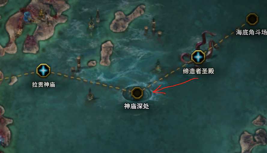 神庙深处怪物分布