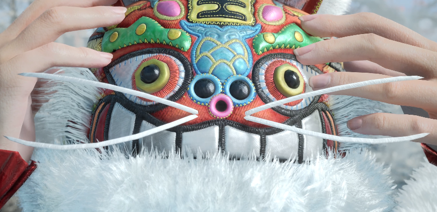 虎帽正面展示图