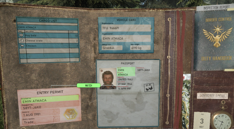 边境检察官执法场景