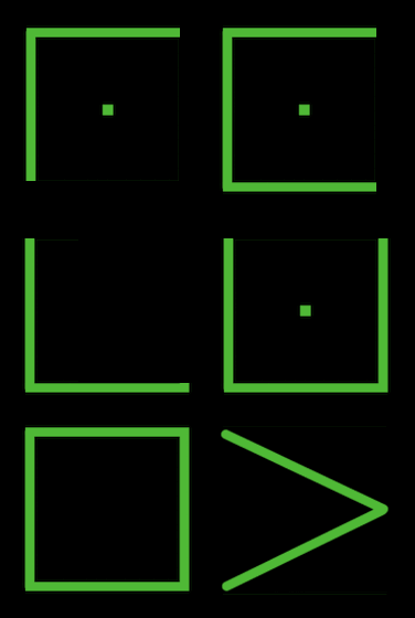 右侧监控器符号示例