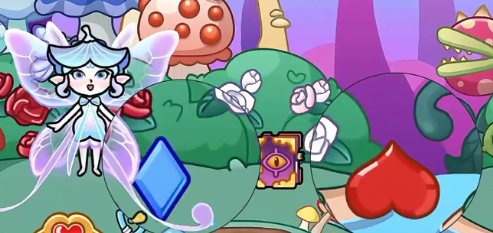 红皇后雕像与宝石嵌入