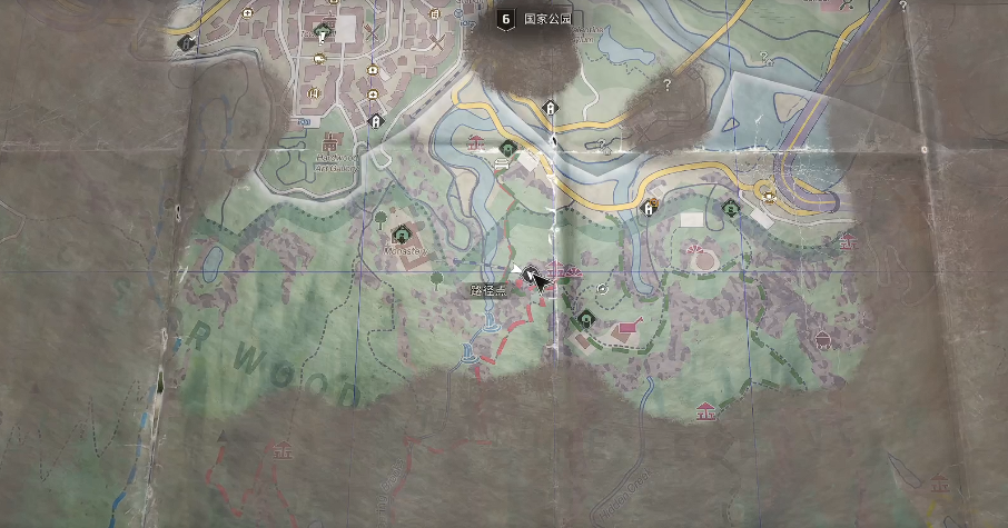 国家公园中间位置