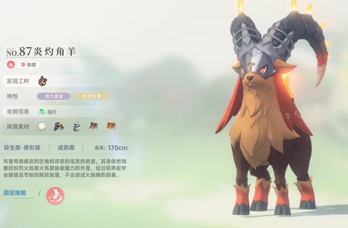 炎灼角羊示意图