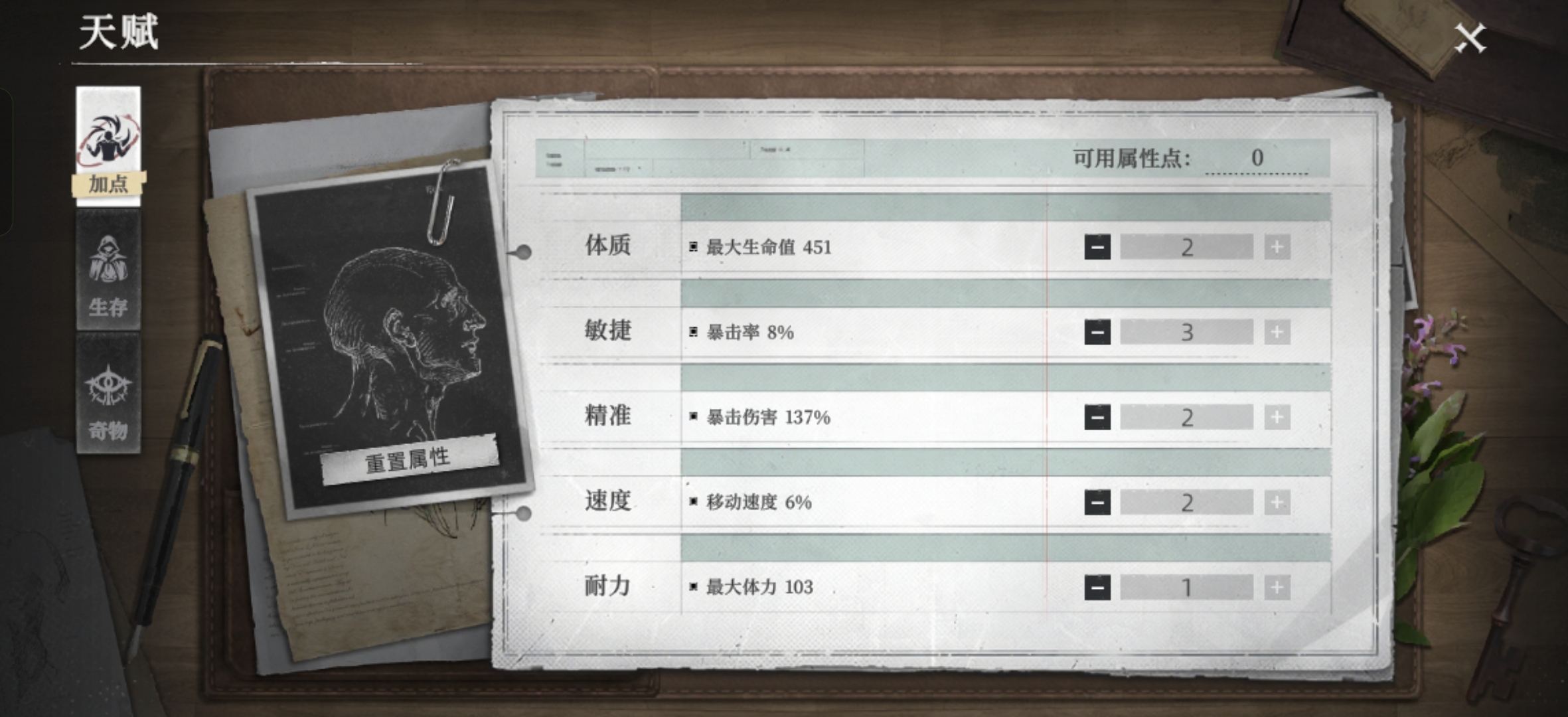 荒原曙光天赋:点错?重置就行-景澄手游网