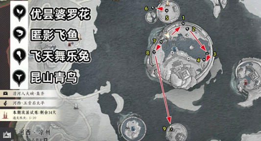 酒泉镇蹊跷分布图