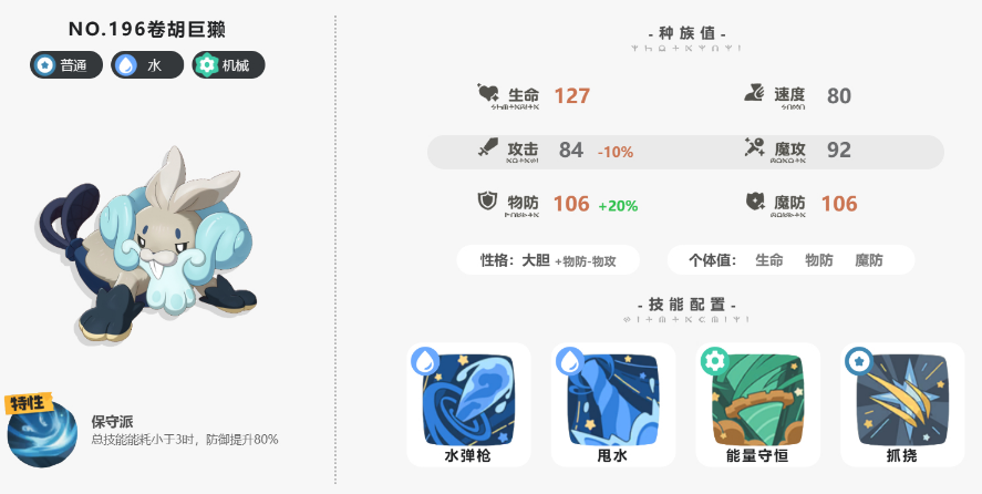 洛克王国手游卷胡巨獭强度如何?详细介绍