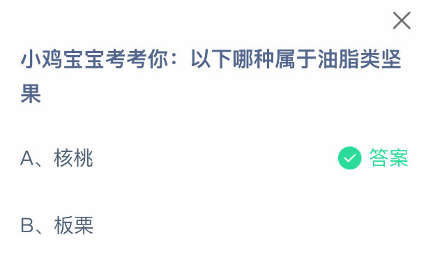 油脂类坚果示意图