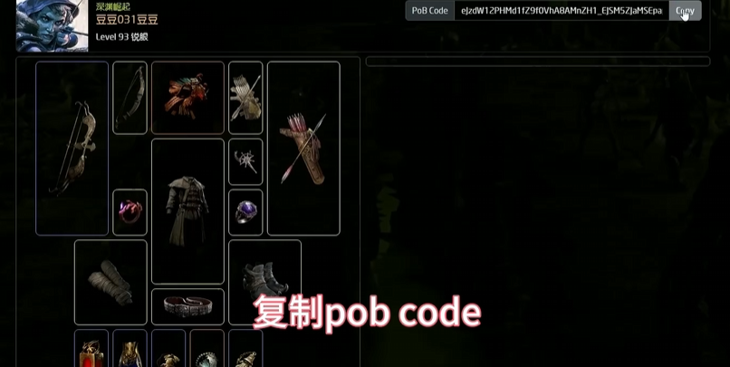 Pob Code复制界面
