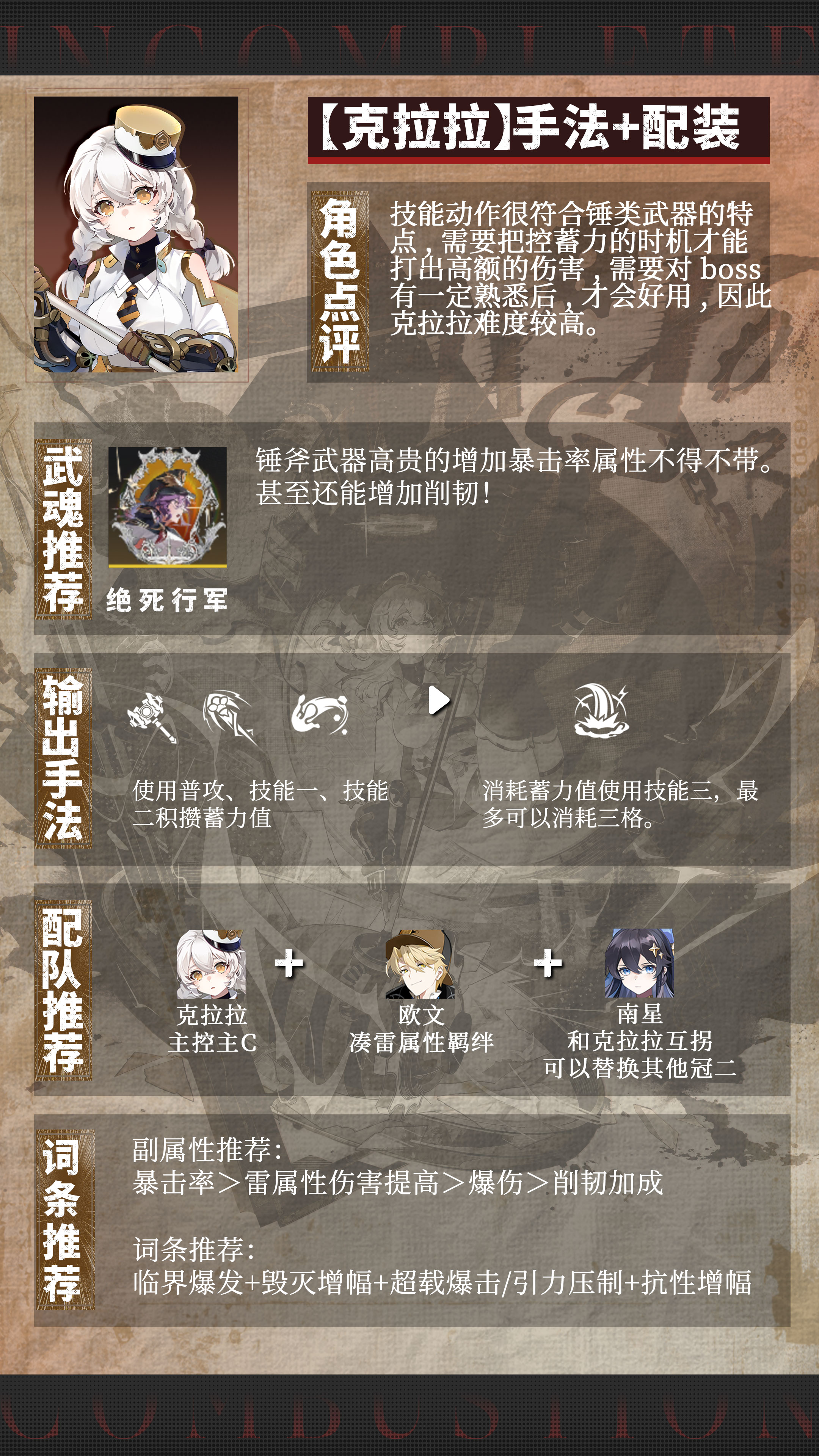 辉烬克拉拉:锤击天花板,伤害炸裂的高玩之选-景澄手游网