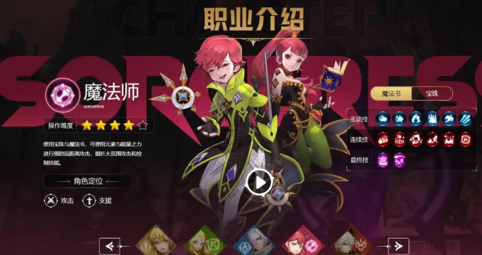 魔法师技能示意图