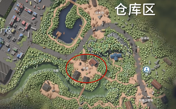 仓库区地图标注农舍