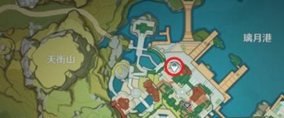 璃月港锚点位置示意图