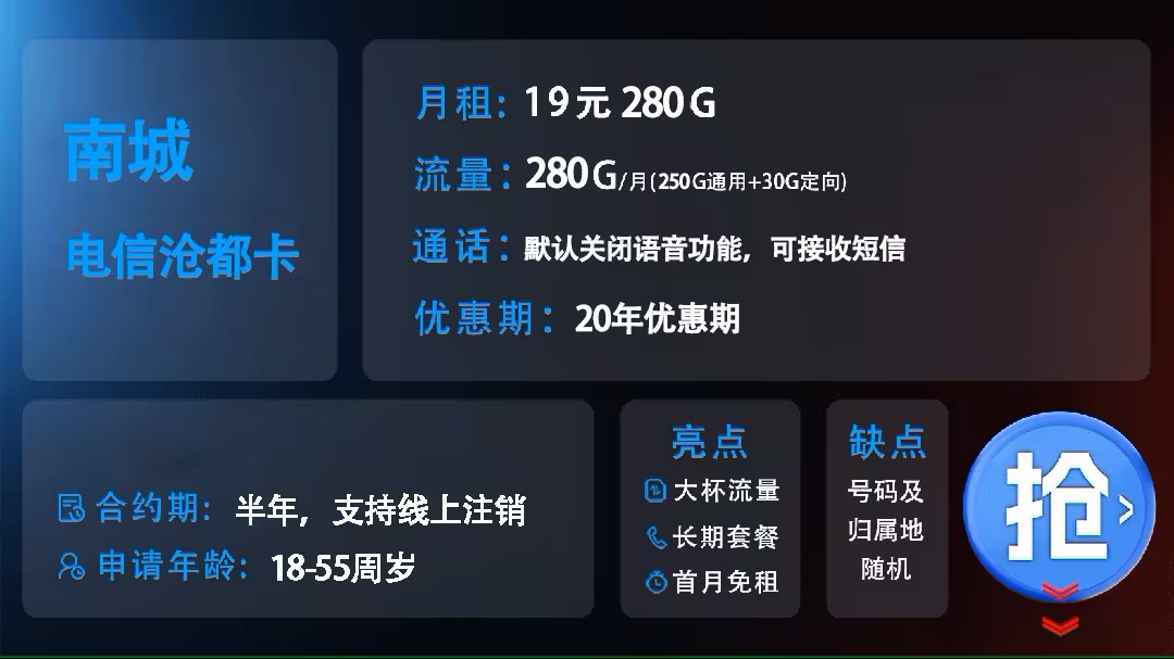 三大运营商精选流量卡测评,助你找到最适合的!