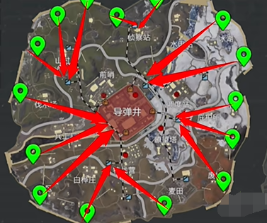 辐射区进入路线示意图
