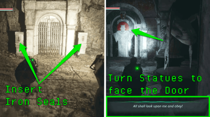 雕像解密示意图