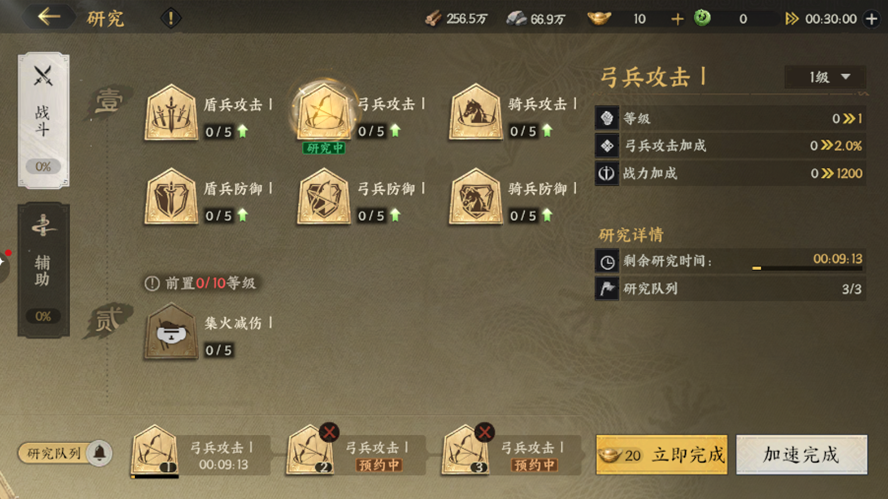 弓兵科技树